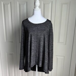 Jones New York Heather Gray Long Sleeve Top